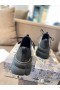 Dior-D-tilslutning Sorte Sneakers Teknisk Stof