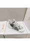Dior-D-tilslutning Sneakers Teknisk Stof Hvid Sort