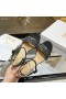 Dior Cvej Slagside Sandal 65mm Broderet Sort Bomuld