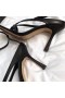 Bottega Veneta Ankel-Stretch strap Sandaler Sort Læder Bottega Veneta Sandaler