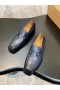 Christian Louboutin Chambelimoc Loafers Kalv Læder Navy Blå