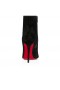 Christian Louboutin Kate Antal Booty 100mm Lave Støvler Velvet d ' or Sort