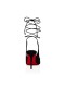 Christian Louboutin Lace Up Kate Pumper 85mm Veau Velour Sort