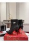 Christian Louboutin Lås, Så Kate Ankel Støvler 100mm Kalv Læder Sort
