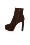 Christian Louboutin Loo Booty 130 mm Lav Støvler Veau velour Cosme