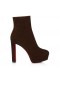 Christian Louboutin Loo Booty 130 mm Lav Støvler Veau velour Cosme