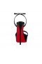 Christian Louboutin Loubi Dronning Alta 150 Mm Strappy Sandaler Stjernede Specchio Læder Sort