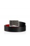 Christian Louboutin Louis Bælte 35mm Kalv Læder Og nitter Sort