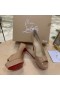 Christian Louboutin Nude Patent Fetish Peep 130mm Pumper CL Sko Butik