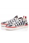 Christian Louboutin Pedro Junior Sneakers Malha Trykt Stof Blå