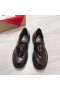 Christian Louboutin CL Moc Slæbe Loafers Kalv Læder Bourgogne