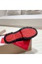 Christian Louboutin CL Moc Slæbe Loafers Kalv Læder Bourgogne