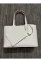 Christian Louboutin Cabata Tote Taske Monogram Cl Præget Nappa Hvid