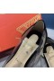 Christian Louboutin Collaclou Spike Klart, Fladskærms Forskønnet Pvc og Patent Læder Sort