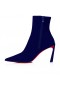 Christian Louboutin Condora Booty 85 Mm Lav Støvler Veau Velour Galactiqueen Christian Louboutin Sko