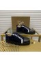 Christian Louboutin Louis Junior Sneakers med Ruskind Kalveskind Blå Sort