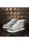 Christian Louboutin Louis Strass Pik Pik Version High-top Kvinder Sneakers Regnbuefarver Læder Multi