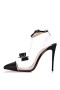 Christian Louboutin Nøgen Bue 100 mm, Pvc Og Satin Pumps Sort