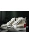 Christian Louboutin Sosoxy Pigge High-Top Sneakers Mesh og Læder Flerfarvet