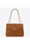 Saint Laurent Loulou Mellemstore Taske Brown Suede Saint Laurent Læder Tasker