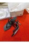 Jimmy Choo 70 Muldyr Dias Læder Strop Sort