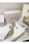 Jimmy Choo Bing 85mm Glitter Pumper med Krystal