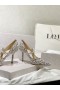 Jimmy Choo Bing 85mm Glitter Pumper med Krystal