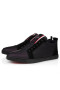 Christian Louboutin F. A. V Fique En Vontade Sneakers Kalv Læder Sort Christian Louboutin Sko