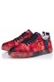 Christian Louboutin Sjov Louise Junior Sneakers Roser Trykt Crepe Satin Flerfarvet