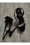 Christian Louboutin Loubi Dronning Alta 150 Mm Sandaler Black Velvet