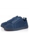 Christian Louboutin Louis Junior Pigge Sneakers Veau Velour Og Pigge Denim