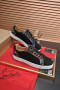 Christian Louboutin Mænd Sneakers Low-top Veau Velour Sort CL Sko