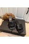 Bottega Veneta Lido Dias Sort Intreccio Lammeskind Bottega Veneta Sko