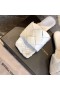 Bottega Veneta Lido Dias Hvid Intreccio Lammeskind Bottega Veneta Dias