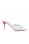 Christian Louboutin Apostropha Muldyr Petunia 80 Mm Muldyr Pvc Og Patent Læder Hvid