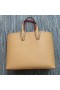 Christian Louboutin Cabata East West Tote Taske Kalv Læder Brun