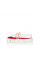 Christian Louboutin, Cl ' s Logo Bælte Kvinder 20mm Kalv Læder Hvid