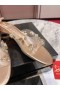 Christian Louboutin Degraqueen Slide Muldyr Pvc Og Iriserende Nappa Læder Lys Fersken