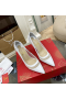 Christian Louboutin Galativi Pumper 85mm Mesh og Læder CL Hvid Sko