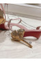 Christian Louboutin Ginko Pige 85mm Strappy Patent Sandaler Læder Pink