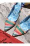 Christian Louboutin Hot Chick Pumper 100mm Stribet Grand Bain Swimmingpool Patent-Flerfarvet
