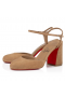 Christian Louboutin Jane Pumpe 55mm Veau Velour Brun Christian Louboutin Sko