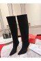 Christian Louboutin Lipbotta Knæ-høje Støvler 100mm Suede Black