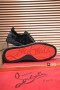 Christian Louboutin Louis Junior Orlato Sneakers Velvet Floden Krystaller, Sort