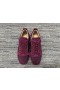 Christian Louboutin Louis Junior Strass Kvinder Sneakers Med Ruskind Læder Bourgogne