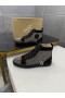 Christian Louboutin Louis Strass High-top Sneakers Sort Ruskind