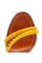 Christian Louboutin Malfadina Zeppa Sandaler 120mm Patent Kalv Læder Gul