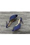 Christian Louboutin Mig Dolly Spikes 100mm Muldyr Denim Blå
