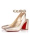 Christian Louboutin Miss Sab Slynge Pumper 85mm Nappa Læder Guld