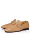 Christian Louboutin Mj Moc Loafers Mænd Kalv Læder Cuoio Christian Louboutin Sko